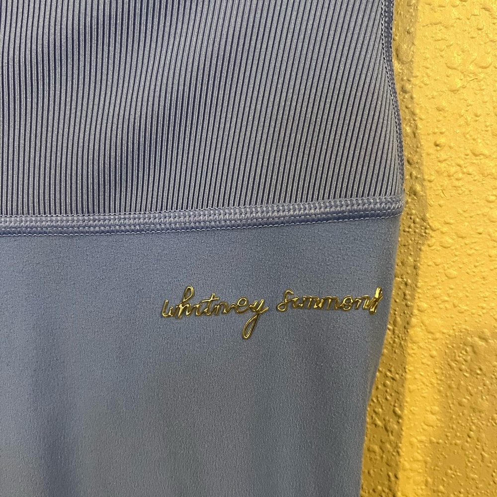 Gymshark X Whitney Simmons Collab V2 Scrunch Back Blue Legging High Rise Size M - Picture 6 of 12